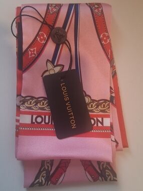 Louis Vuitton Pink TwillyScarf